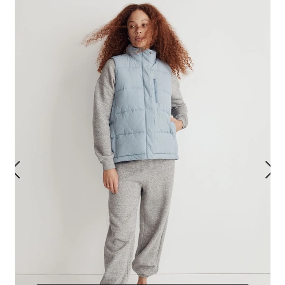 Madewell Textured Nylon Puffer Vest size XS - Picture 2 of 5